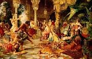 unknow artist, Arab or Arabic people and life. Orientalism oil paintings  509
